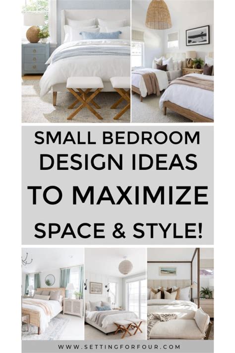 Small Bedroom Ideas To Maximize Space & Style - Setting For Four Interiors