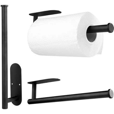 ASKITO Black Paper Towel Holder Wall Mount Stainless Steel Paper Towel Holder - Walmart.com