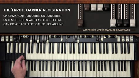 Hammond Drawbar Registrations For Soloing | Improvisation Tutorial