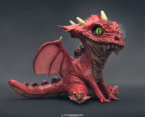 Baby Dragon Re- Render - 3D Artist Cover Issue 94 :: Behance