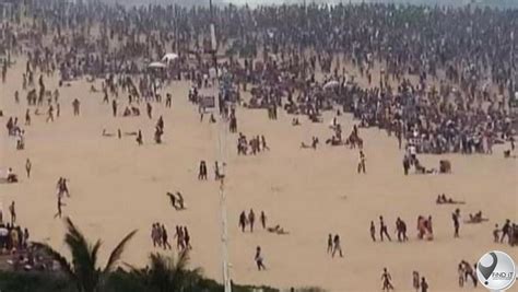 Thousands of holidaymakers descend on Durban beaches