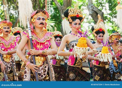 Group of Balinese Dancers in Traditional Costumes Editorial Stock Image - Image of cultural ...