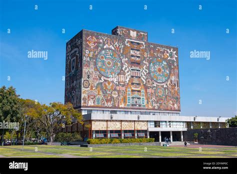 Central Library Biblioteca at National Autonomous University of Mexico UNAM in Mexico City CDMX ...