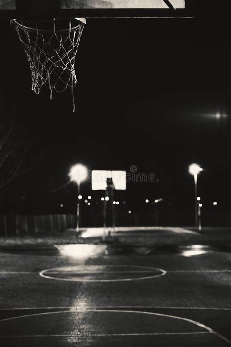 Basketball court by night stock photo. Image of outdoor - 108289256