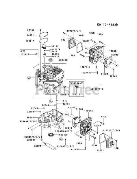 Kawasaki FX691V-DS11 - Kawasaki Engine CYLINDER/CRANKCASE Parts Lookup with Diagrams | PartsTree