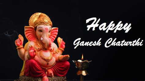 Ganesh Chaturthi Wishes Black Background HD Ganesh Chaturthi Wallpapers | HD Wallpapers | ID #111165