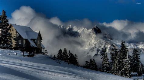 Winter cabin wallpaper - World wallpapers - #26200