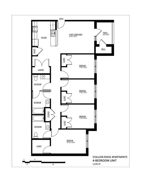 4-Bedroom Fort Worth Apartments | Floor Plans | Stallion Ridge