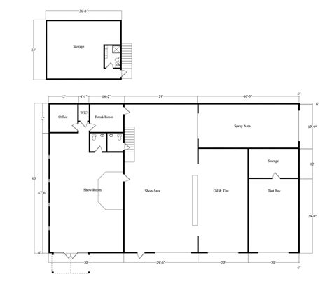 Mechanic Shop Floor Plan Design