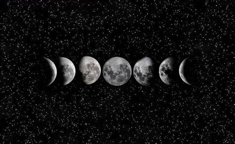 Witchy Moon Phases Desktop Wallpaper