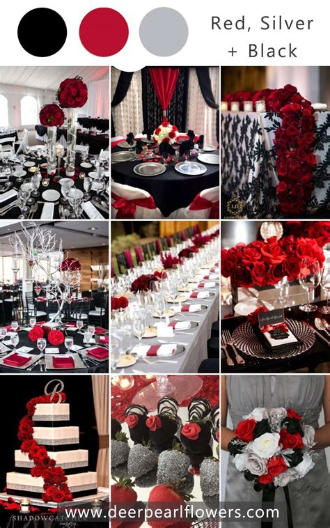 Red And Black Wedding Theme Ideas