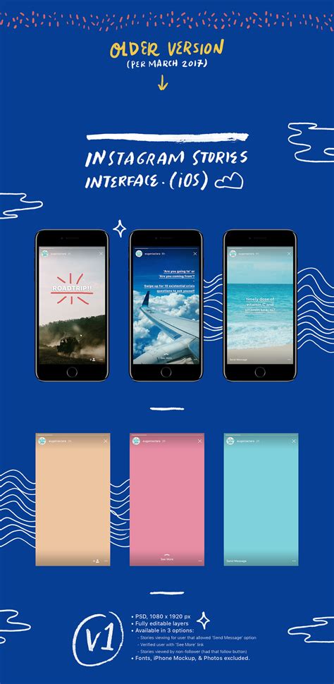 (UPDATED) Instagram Stories Interface - PSD Freebies :: Behance