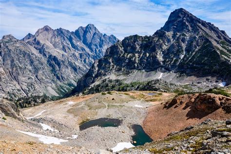 Paintbrush Canyon Trail In Grand Tetons National Park, Wyoming, Stock Photo - Image: 42152892