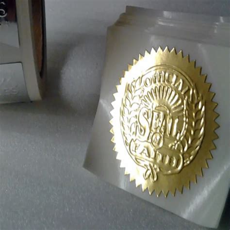 Custom Embossed Gold Foil Stickers | Arts - Arts