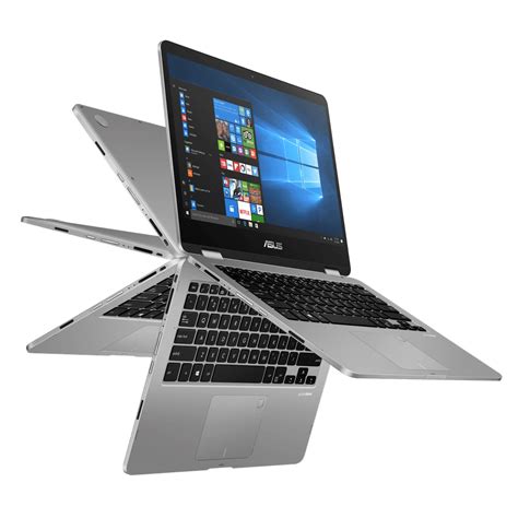 ASUS VivoBook Flip J401 14" Touch 2-in-1, Intel Pentium Silver N5030, Intel UHD Graphics 605 ...