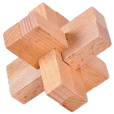 Wooden 6 Pieces Burr Interlocking Puzzle – WizZon