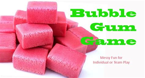 Messy Bubble Gum Game, Kid's Party Games