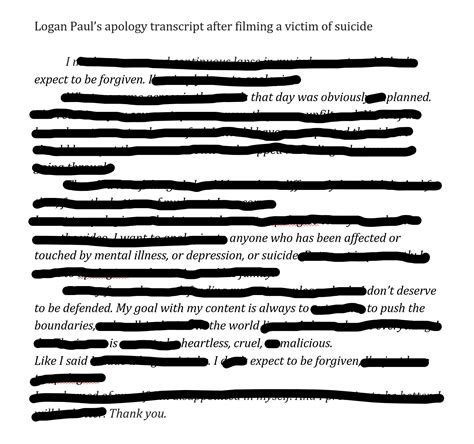 Spring Annual 2022: “Logan Paul’s apology transcript after filming a victim of suicide” by ...