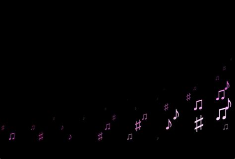 Dark Pink vector backdrop with music notes. 14235014 Vector Art at Vecteezy