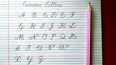 Cursive ABCD Capital letter in cursive, Capital letters A to Z, Cursive writing, upperc ...