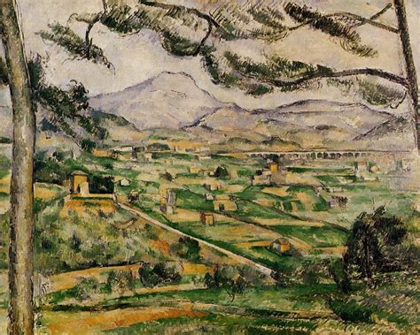 Mont Sainte-Victoire with Large Pine - Cezanne Paul - WikiArt.org