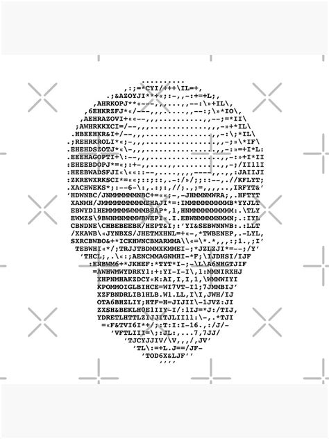 "Skull ASCII Code" Poster for Sale by RalphDior | Redbubble