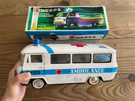 Vintage Tin toy ambulance, Hobbies & Toys, Toys & Games on Carousell