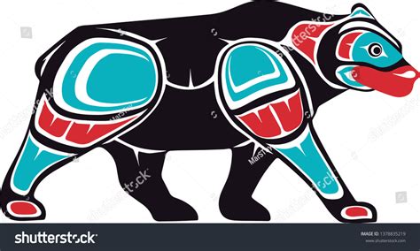 Native Alaskan Style Stamp Art Alaskan Stock Vector (Royalty Free) 1378835219 | Shutterstock