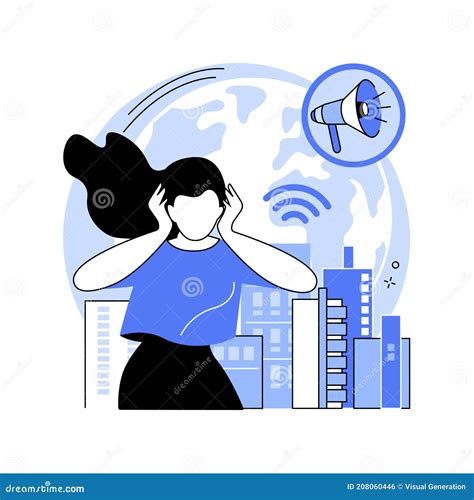 Noise Pollution Abstract Concept Vector Illustration. | CartoonDealer.com #208060446