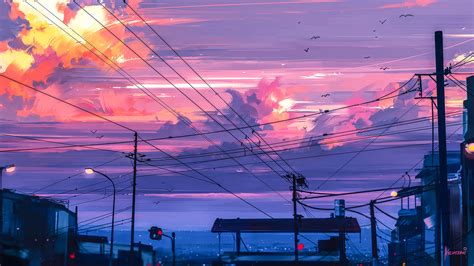 "From This Moment", Digital illustration, 1920x1080 : Art | Wallpaper pemandangan anime ...