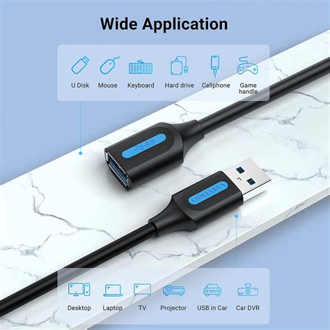 Vention USB 3.0 Extension Cable - 5Gbps SuperSpeed