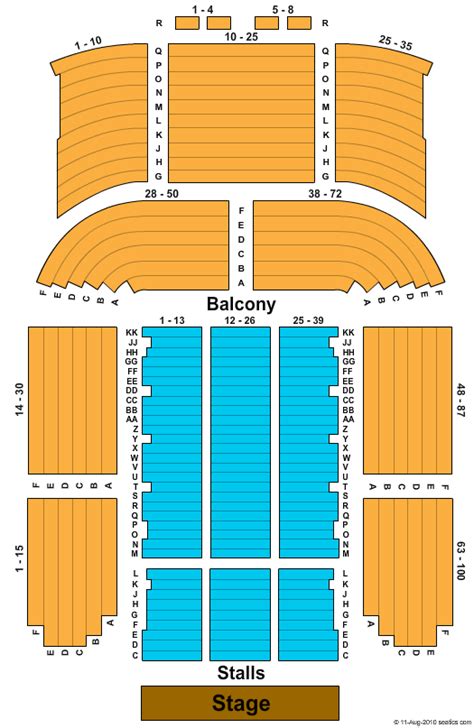 Newcastle City Hall Seating Map