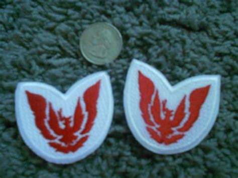 Buy 2 PONTIAC FIREBIRD Trans am EMBLEM EMBROIDERED IRON ON PATCH 3rd gen. bird in Waterloo, Iowa ...