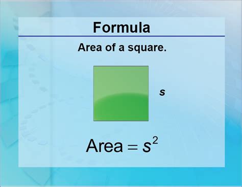 Square Area Formula