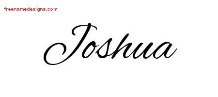 Cursive Name Tattoo Designs Joshua Download Free - Free Name Designs