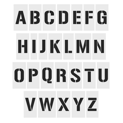 Alphabet Stencils With Images Alphabet Stencils Stencils Stencils - Riset