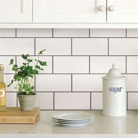 NH2363 - Subway Peel and Stick Backsplash Tiles - by In Home