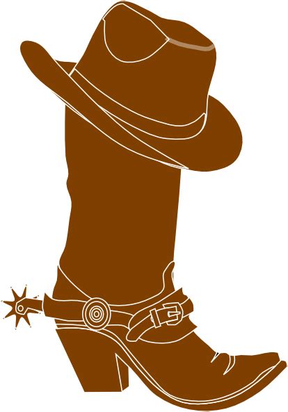 Cowboy Hat And Boot Clip Art at Clker.com - vector clip art online, royalty free & public domain