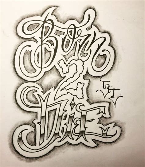 Custom Tattoo Lettering Wicked Gangster Lettering Styles - Printable Calendars AT A GLANCE