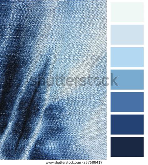 Blue Denim Jeans Color Complimentary Chart Stock Photo (Edit Now) 257588419