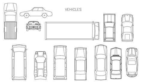 2D car designs are given in this AutoCAD drawing model. Download now. - Cadbull