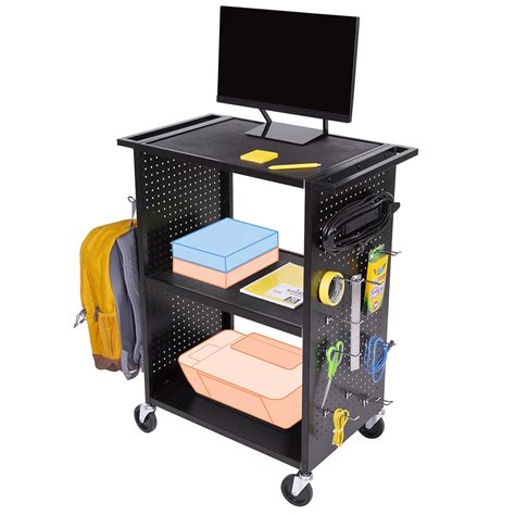 Customizable AV Cart - Mobile Workstation | Line Leader by Stand Steady – Stand Steady