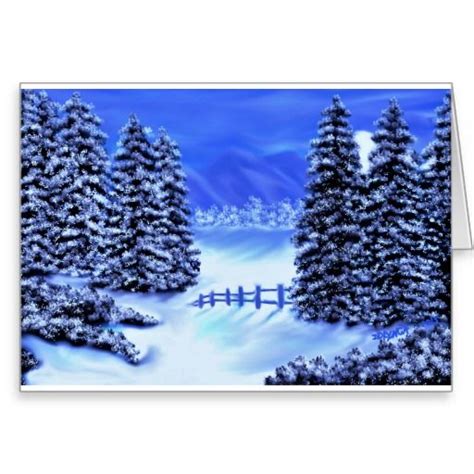 Sympathy card in blue mountain scene blue inside | Zazzle.com | Mountain scene, Printing double ...