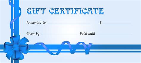 Microsoft Gift Certificate Template