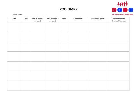 Bm Tracking Sheet Free Printable Bowel Movement Record Chart - prntbl.concejomunicipaldechinu.gov.co