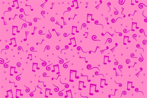 Pink Music Notes Background 2 by seanscreations1 on DeviantArt