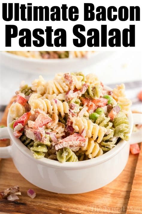 Cold Bacon Pasta Salad - Bacon Ranch Pasta Salad