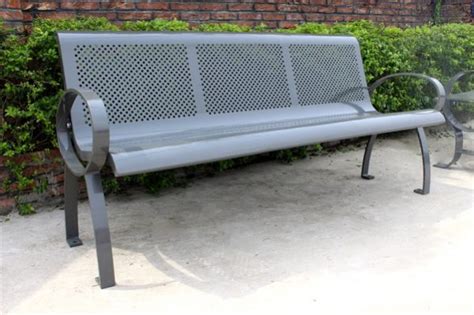 Commercial Metal Park Bench / SPB-075 - Sunperk