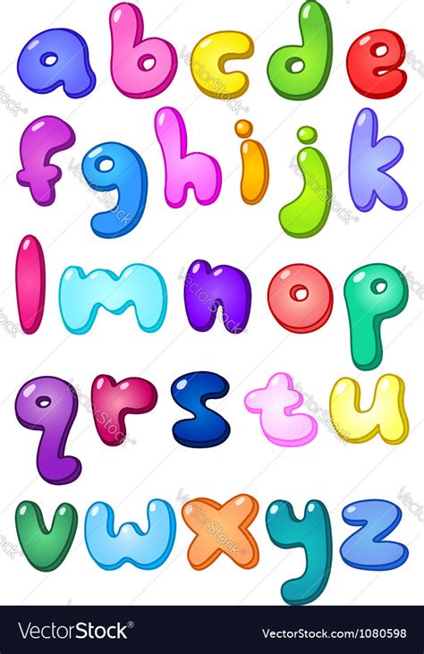 Bubble Letters Alphabet Lower Case