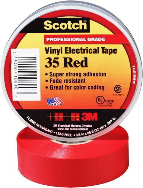 Best 3M Scotch Red Electrical Vinyl Tape - The Best Choice